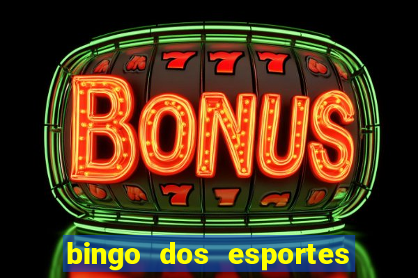 bingo dos esportes para imprimir